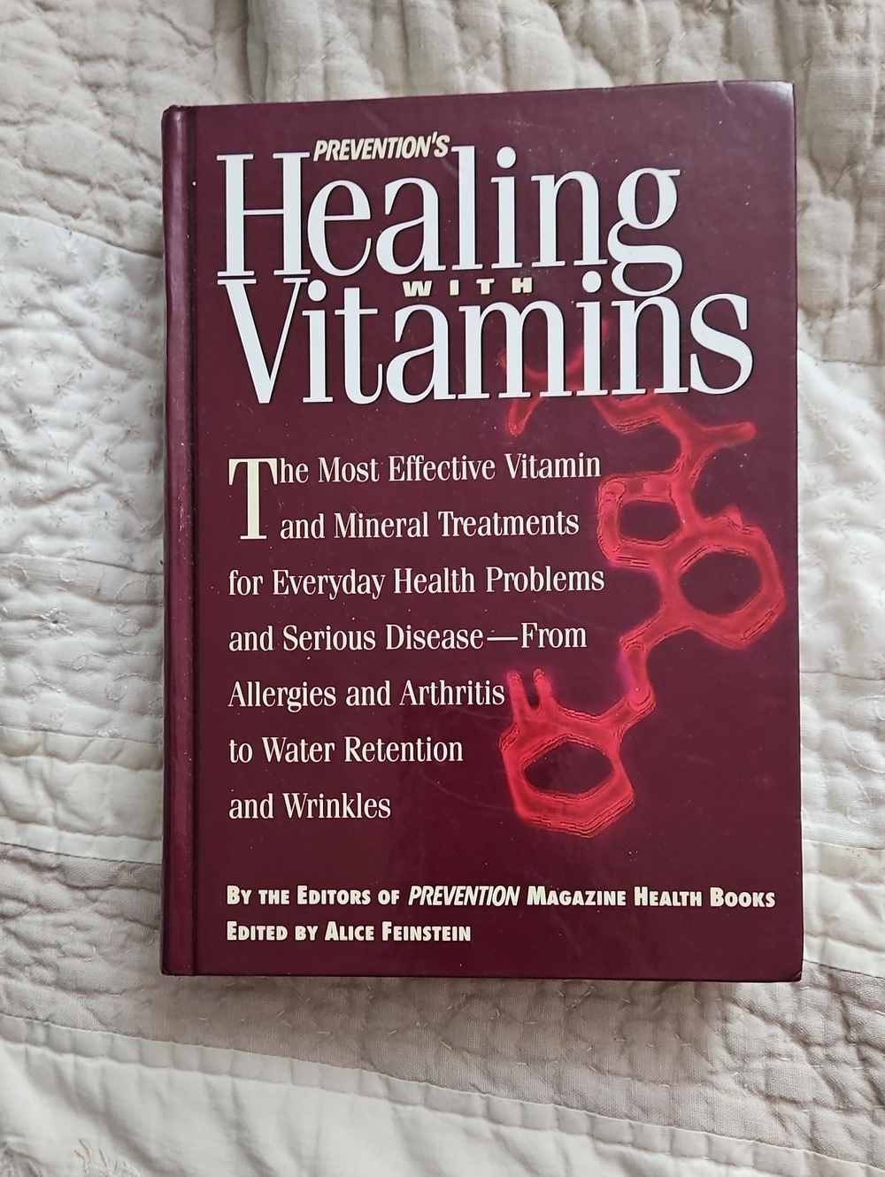 's Healing with Vitamins Hardcover - Maroon